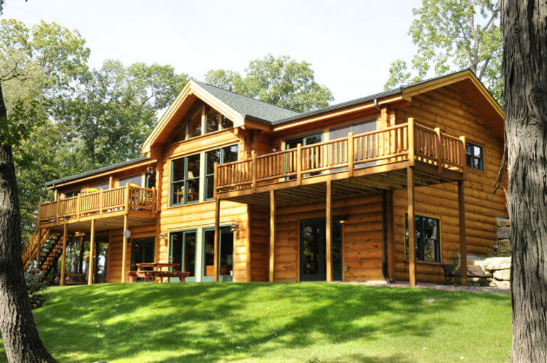 Log Style Homes and Cabins | Brio Design Homes | Builders in Wisconsin