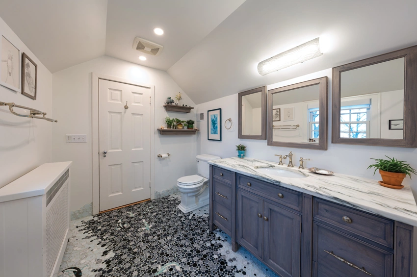 bathroom-remodel-4 - After – Shifted toilet and functional vanity