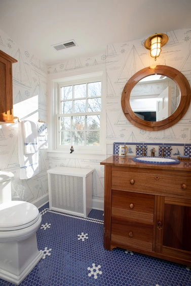 madison-home-design17 - After – Reconfigured nautical themed bathroom