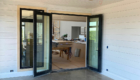 doors from sunroom to kitchen