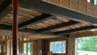 ceiling beam installed