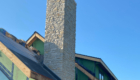 stone on exterior chimney