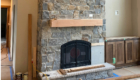 fireplace with built in