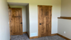 wood stained doors and trim