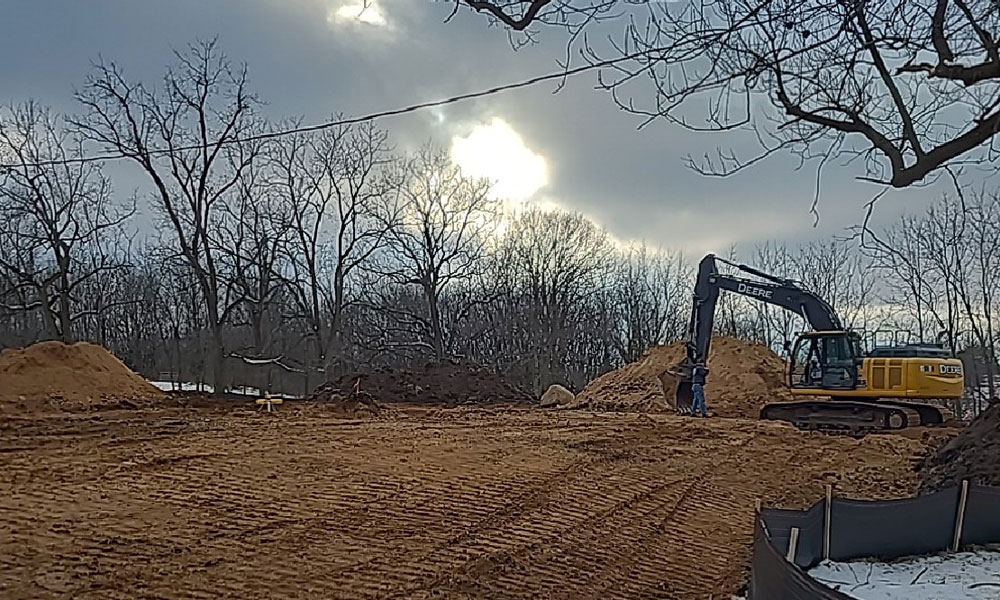 start of excavation