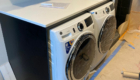 washer and dryer installed
