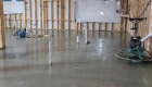 concrete floor poured