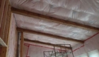 Insulating the ceiling of a timber home