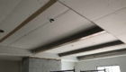 timber ceiling beams and tray ceiling