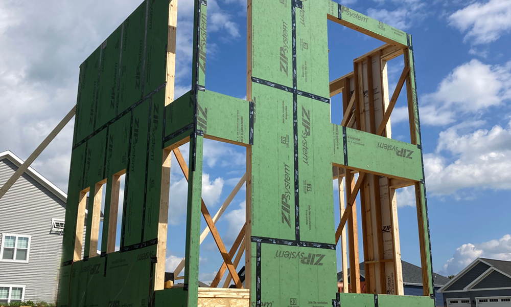 framing a modern style home