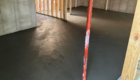 concrete floor in basement
