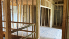 interior of a new home being framed