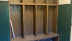 mudroom bench and cubbies