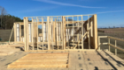 framing walls of a new home
