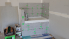 installing a tile dog shower