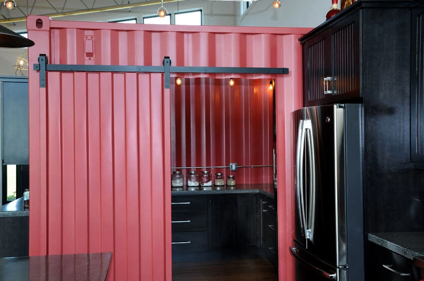 industrial_style_home11 - Shipping Container used as Pantry
