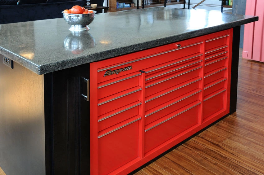 industrial_style_home12 - Snap-On Toolbox Kitchen Island