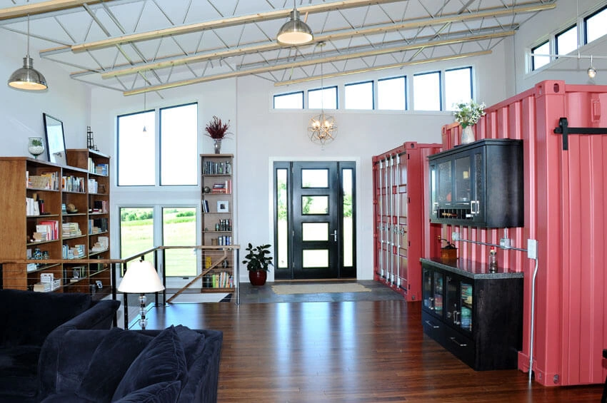 industrial_style_home5 - Exposed Steel Beams
