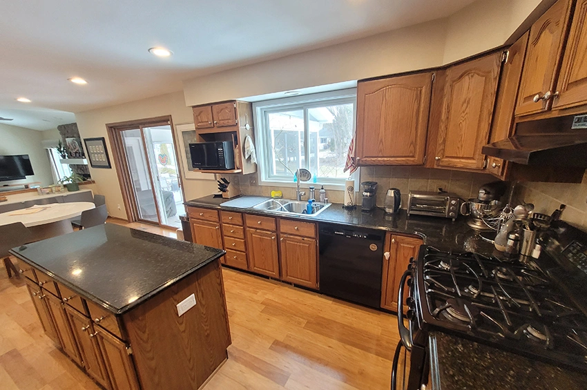 remodel-26 - Before – Kitchen with island