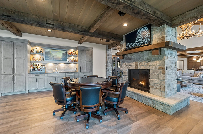 rustic-home-2 - Double Sided Fireplace