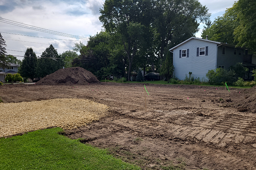 excavation for new home