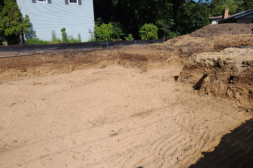 excavation for new home