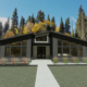 rendering of a modern home