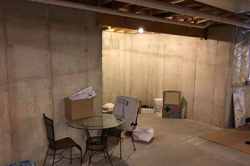Basement-Before - Before – Unfinished space
