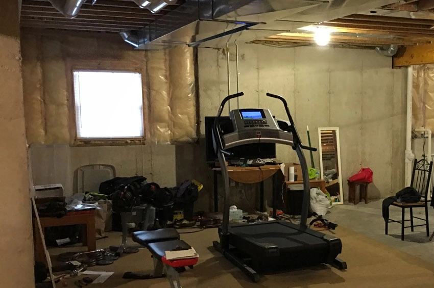Unfinished-Basement-Before - Before – Storage space