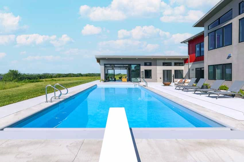 industrial_style_home - Swimming Pool and Patio