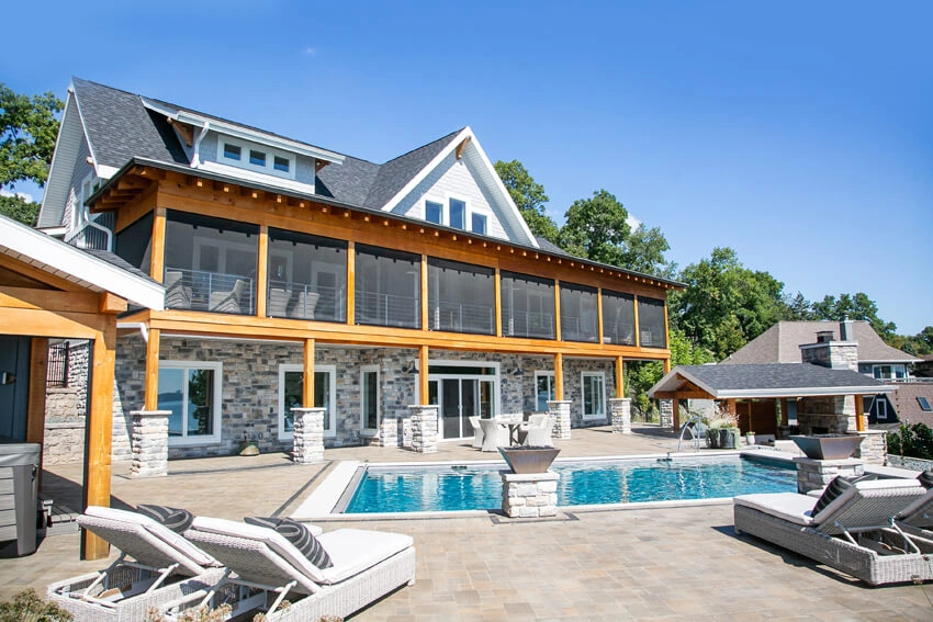 lakefront-homes1 - Back View and Pool