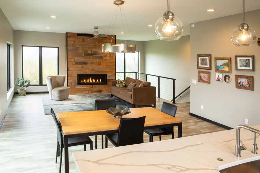 modern-home-builders5 - View of Dining and Great Room from Kitchen