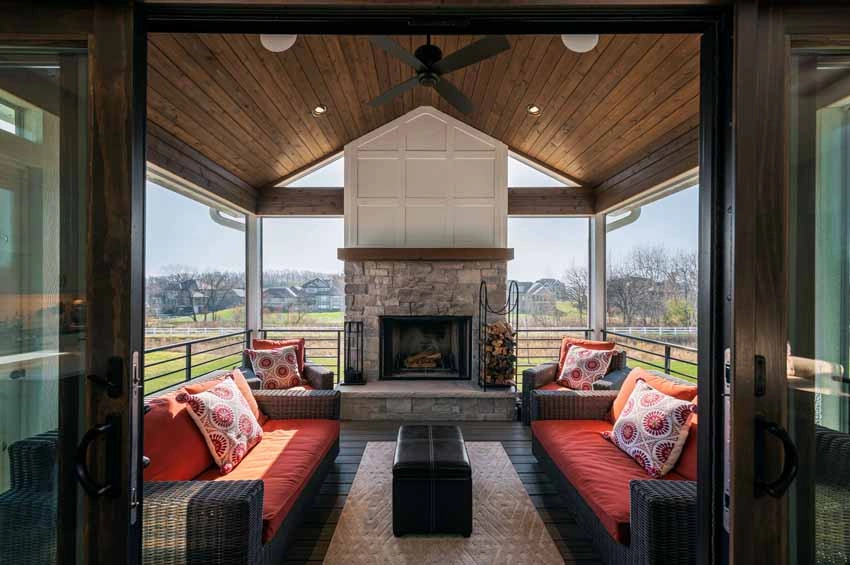 traditional-home-waunakee3 - Screen Porch