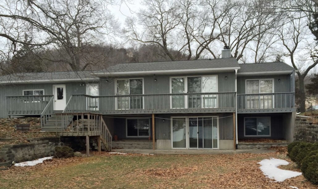 lake-wi-home-remodeling1 - Before – Back view of demolished home