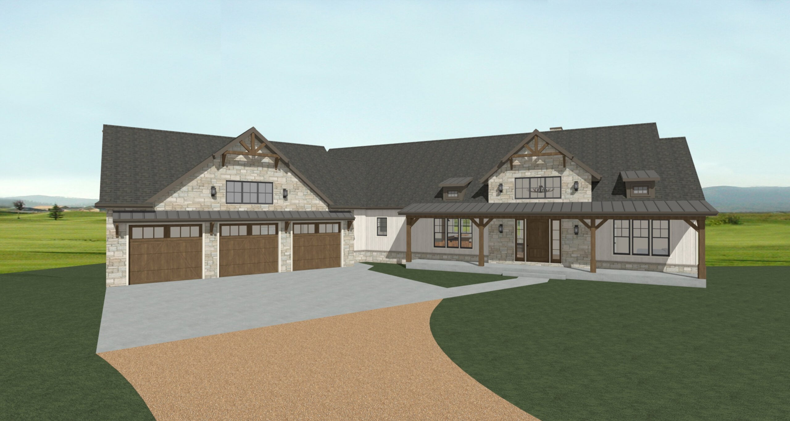 color rendering of a new home