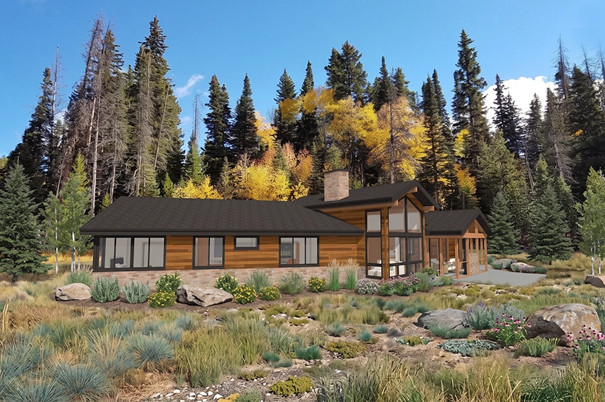Rendering of the back