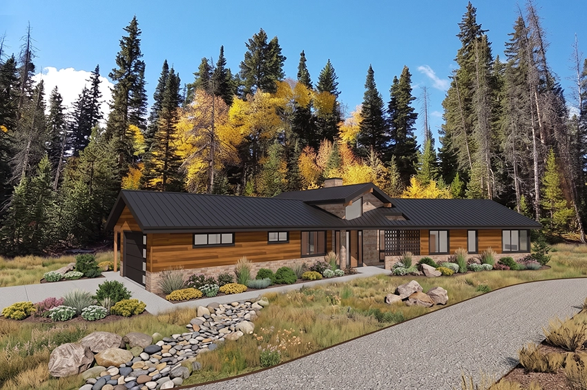 Rendering of the front