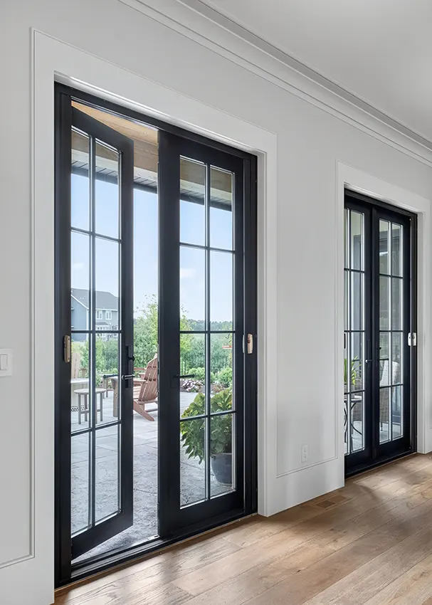 Doors to the patio
