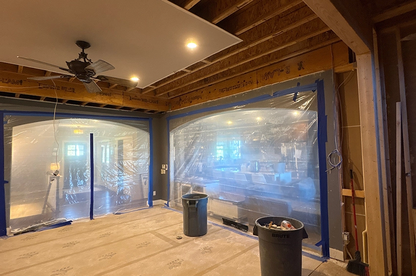 inside a home remodel