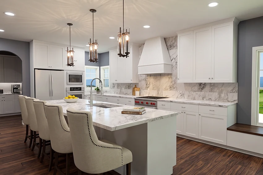 Rendering of the kitchen