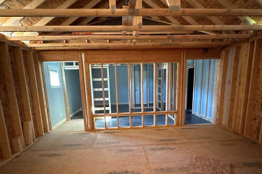 Framing a multi-level addition