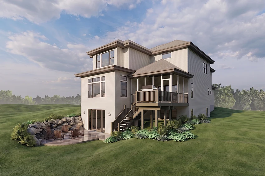rendering of a multi-level addition